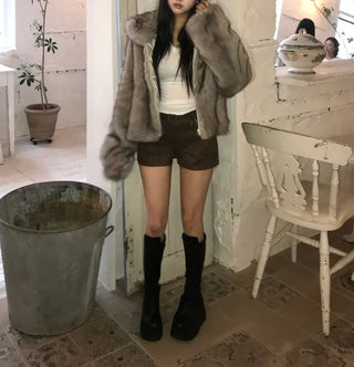 Camouflage Cargo Pocket Skirt Belt Set Mini Year-End
