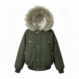 Hairy Winter Two-Tone Fur Jacket Coat Year-End Look