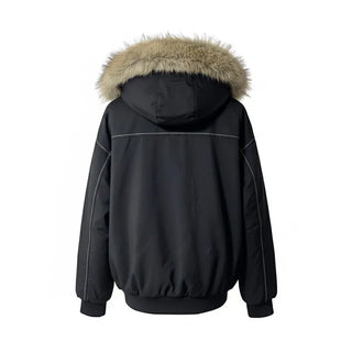 Hairy Winter Two-Tone Fur Jacket Coat Year-End Look
