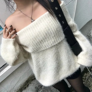 Lia Boucle Fur Angora Cardigan Transitional Season Winter