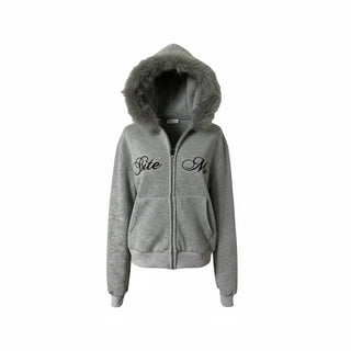 Letter Cowl Neck Hoodie Off-shoulder Sweatshirt Training Daily