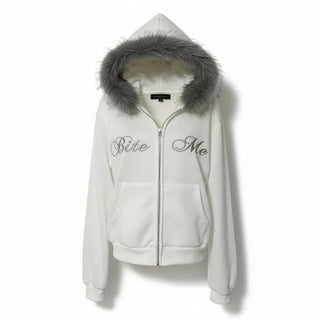 Letter Cowl Neck Hoodie Off-shoulder Sweatshirt Training Daily