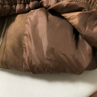 Huggle Collar Double-Button Jacket Half Coat Short Wool