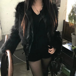 Eiffel Suede Biker Jacket Blouson Date Look Winter