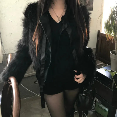 Eiffel Suede Biker Jacket Blouson Date Look Winter