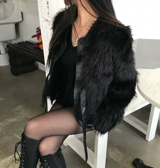 Eiffel Suede Biker Jacket Blouson Date Look Winter