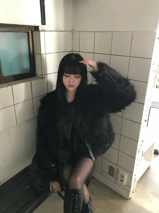 Eiffel Suede Biker Jacket Blouson Date Look Winter