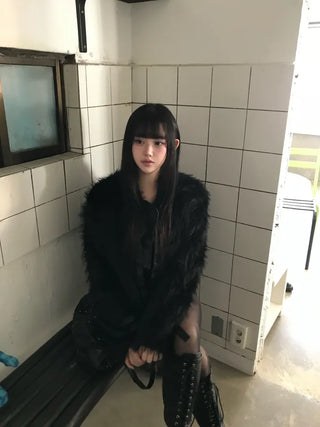 Eiffel Suede Biker Jacket Blouson Date Look Winter