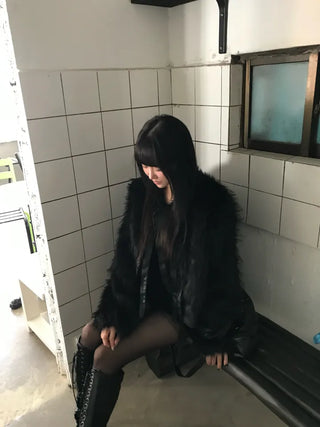 Eiffel Suede Biker Jacket Blouson Date Look Winter