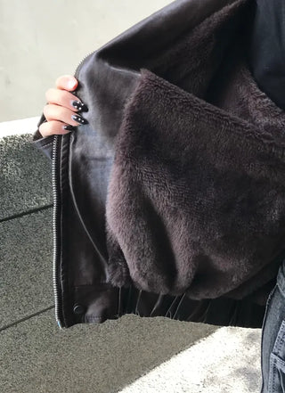 Leel Angora Loose Fit Cardigan Oversized Knit Long