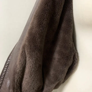 Leel Angora Loose Fit Cardigan Oversized Knit Long