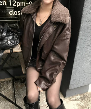 Leel Angora Loose Fit Cardigan Oversized Knit Long