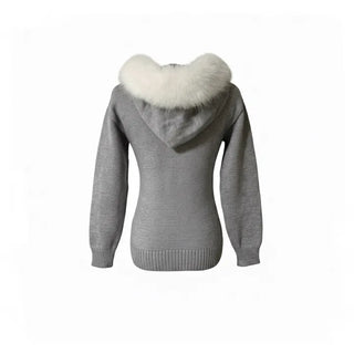 Heart V-neck Button Ribbed Long Sleeve T-shirt Knit