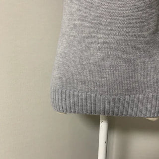 Heart V-neck Button Ribbed Long Sleeve T-shirt Knit