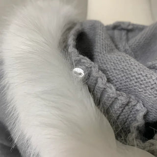 Heart V-neck Button Ribbed Long Sleeve T-shirt Knit