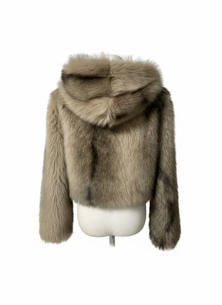 Denba Quilted Ribbon Half Coat Belt High-Neck Double