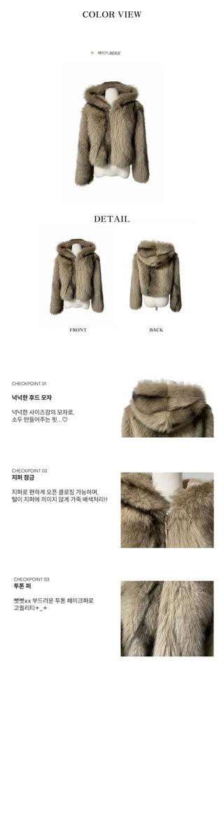 Denba Quilted Ribbon Half Coat Belt High-Neck Double