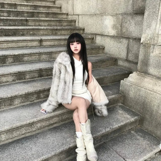 Rabbit Wool Winter Shorts Hot Pants High-waisted Year-end