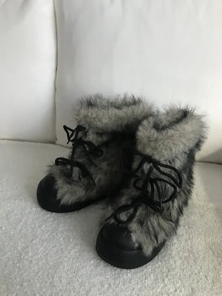 Highkey Two-Tone Fur Hooded Camo Padded Jacket Camouflage