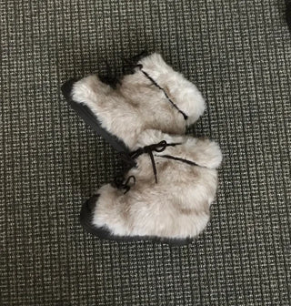 Highkey Two-Tone Fur Hooded Camo Padded Jacket Camouflage