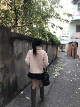 Louis Angora Knit Folding Shorts Shirred Pants Hot