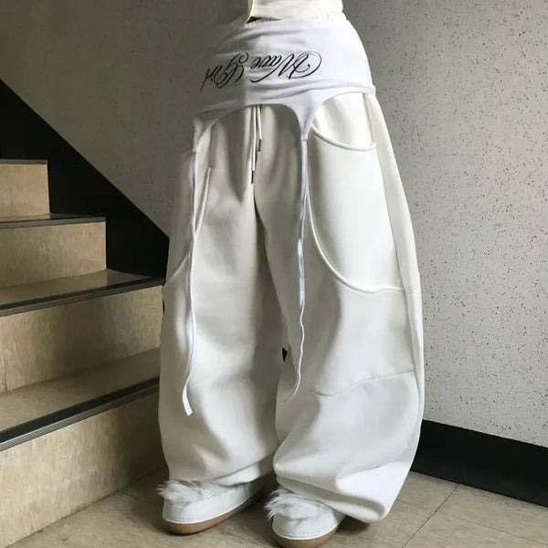 Rabbit Ponytail Tie Off-shoulder Long Sleeve Basic Item