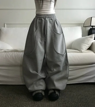 Rabbit Ponytail Tie Off-shoulder Long Sleeve Basic Item