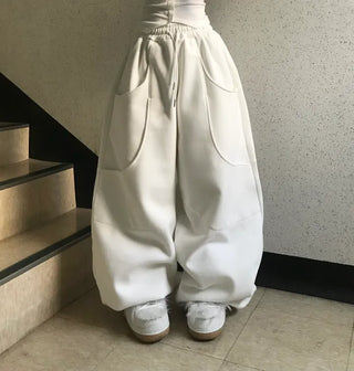 Rabbit Ponytail Tie Off-shoulder Long Sleeve Basic Item