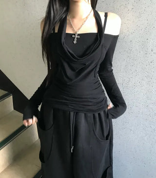 Fur Hoodie Knit Zip-up Oversized Avant-garde Fit Loose