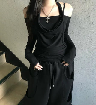 Fur Hoodie Knit Zip-up Oversized Avant-garde Fit Loose