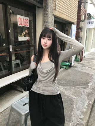 Fur Hoodie Knit Zip-up Oversized Avant-garde Fit Loose