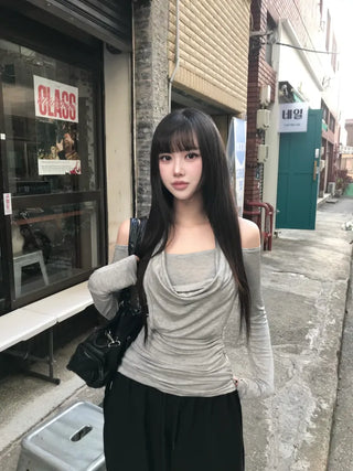 Fur Hoodie Knit Zip-up Oversized Avant-garde Fit Loose