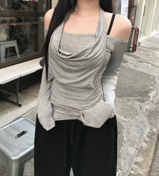 Fur Hoodie Knit Zip-up Oversized Avant-garde Fit Loose