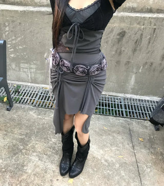 Shirred Halter Neck Sleeveless Off-Shoulder Long Sleeve Tee