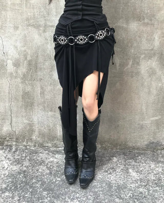 Shirred Halter Neck Sleeveless Off-Shoulder Long Sleeve Tee