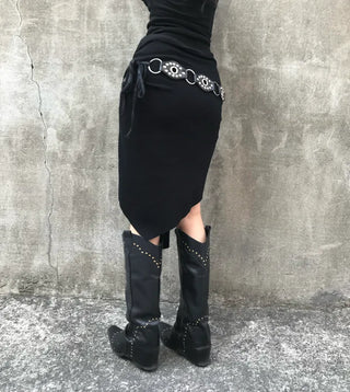 Shirred Halter Neck Sleeveless Off-Shoulder Long Sleeve Tee