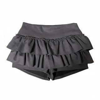 Shirred Asymmetrical Long Skirt Midi Daily Year-End Look