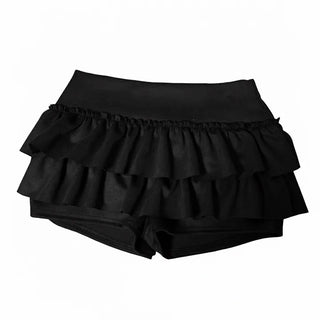 Shirred Asymmetrical Long Skirt Midi Daily Year-End Look