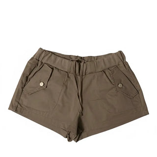 Tiered frill suede skirt-pants skirt mini low-rise daily