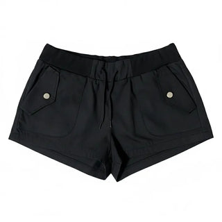 Tiered frill suede skirt-pants skirt mini low-rise daily