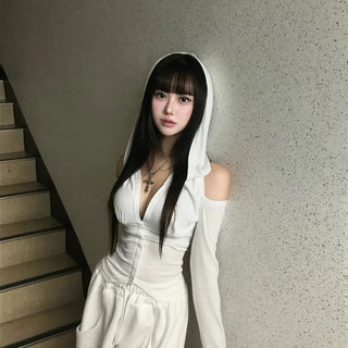 Skull Eyelet Studded Stretch Belt Shorts Hot Pants