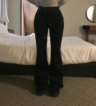 Shoulder Slit V-neck Hoodie Long Sleeve Crop Top