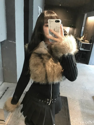 Mer Eyelet One-shoulder Sweatshirt Year-end look Christmas Date