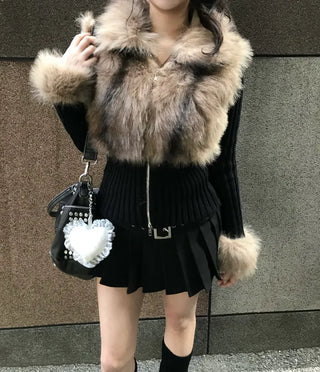 Mer Eyelet One-shoulder Sweatshirt Year-end look Christmas Date