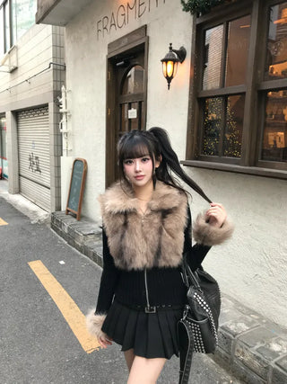 Mer Eyelet One-shoulder Sweatshirt Year-end look Christmas Date