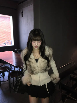 Mer Eyelet One-shoulder Sweatshirt Year-end look Christmas Date