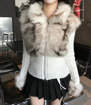 Mer Eyelet One-shoulder Sweatshirt Year-end look Christmas Date