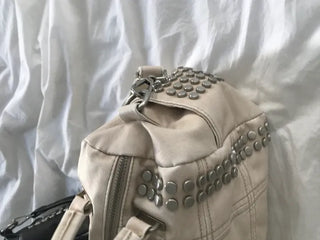 Metallic Vintage Studded Shoulder Bag Crossbody iPad Storage