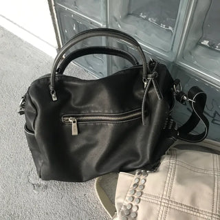 Metallic Vintage Studded Shoulder Bag Crossbody iPad Storage