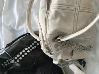 Metallic Vintage Studded Shoulder Bag Crossbody iPad Storage